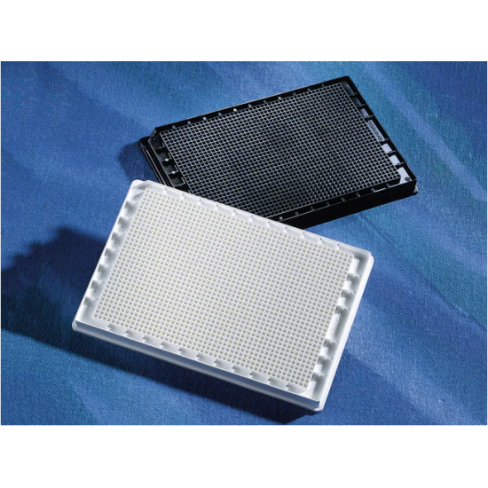 KeyTec® 1536-Well White Flat Microplates, PS, Solid, Non-treated, No lid